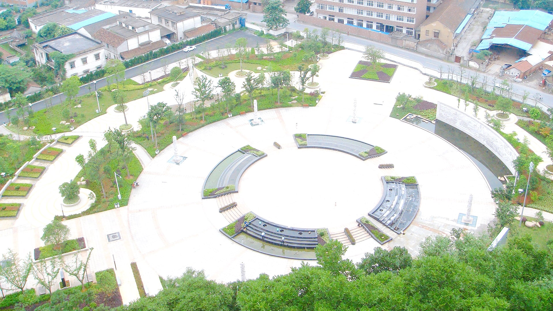 2014--余杭镇塔山公园文化广场景观工程